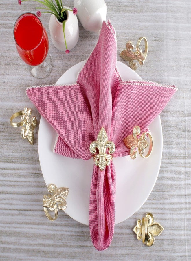 CLEENTABLE Elegant Farmhouse Napkin Rings 12-Pcs Cloth Napkin Holder Party Table Decor Metal Serviette Holders for Dining, Party, Wedding & Everyday Table Décor (Gold) - Image 4