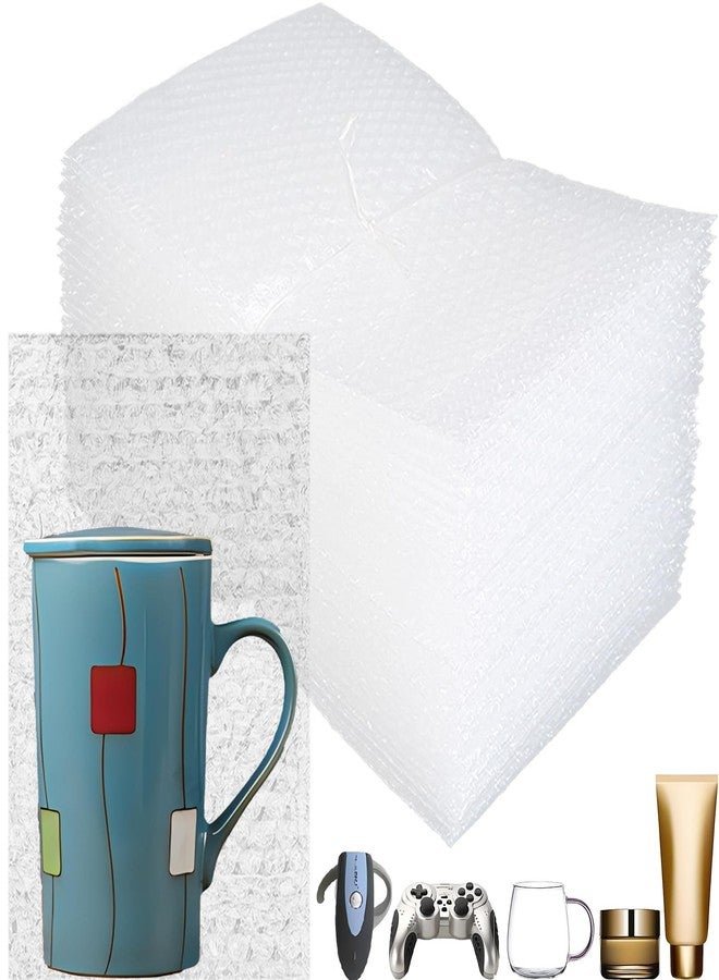 V-chen 50Pcs Clear Bubble Out Bags, 6” x 10” Bubble Pouch Wraps, Double Walled Cushioning Bags for Moving, Shipping, and Packing - Image 1
