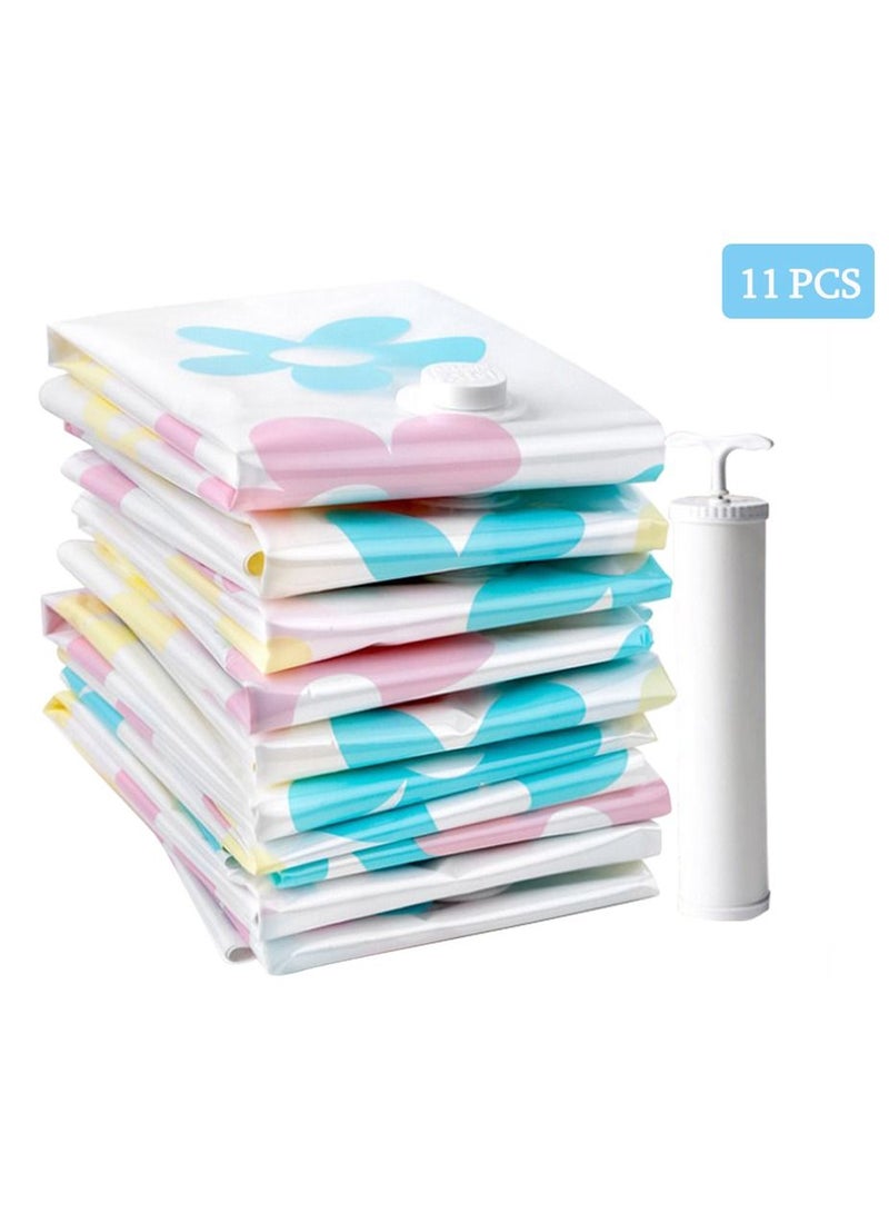 DubaiGallery 11pcs Sets Vacuum Storage Bags for Clothes Blankets Pillows Travel Luggage Packing Space Saver Home Vacuum Pump Compressed Bag - Image 2