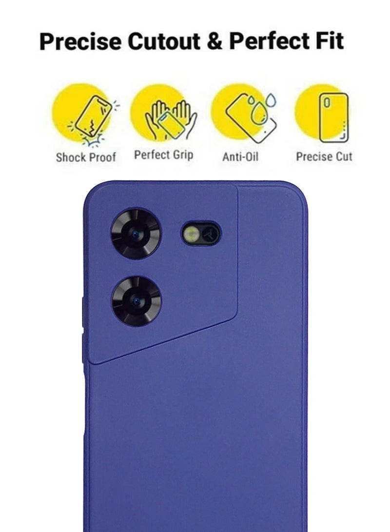 X-level غطاء خلفي سيليكون لتليفون TECNO Pova 5 مع حماية ضد السقوط وبصمات الأصابع وحماية الكاميرا ونعومة ضد الخدوش - Image 2