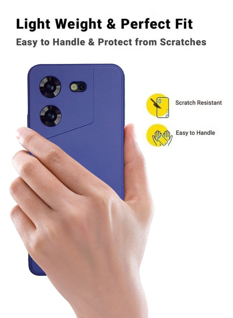 X-level غطاء خلفي سيليكون لتليفون TECNO Pova 5 مع حماية ضد السقوط وبصمات الأصابع وحماية الكاميرا ونعومة ضد الخدوش - Image 4