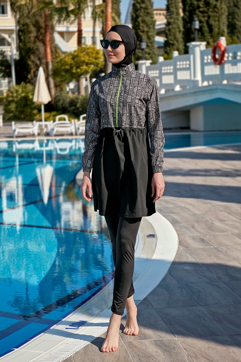 Remsa Mayo Remsa Swimsuit Remsa Fully Covered Hijab Swimsuit R118 Hande  - Image 2