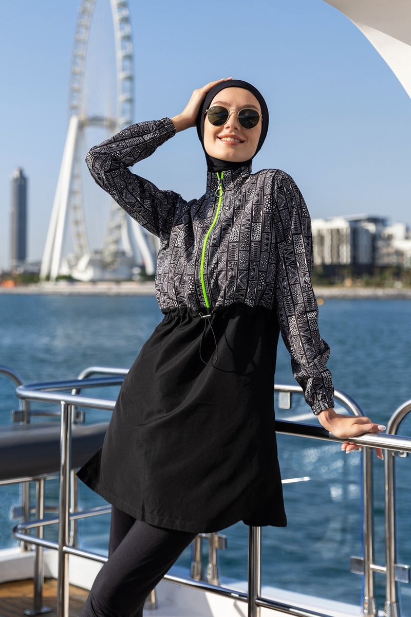 Remsa Mayo Remsa Swimsuit Remsa Fully Covered Hijab Swimsuit R118 Hande  - Image 4