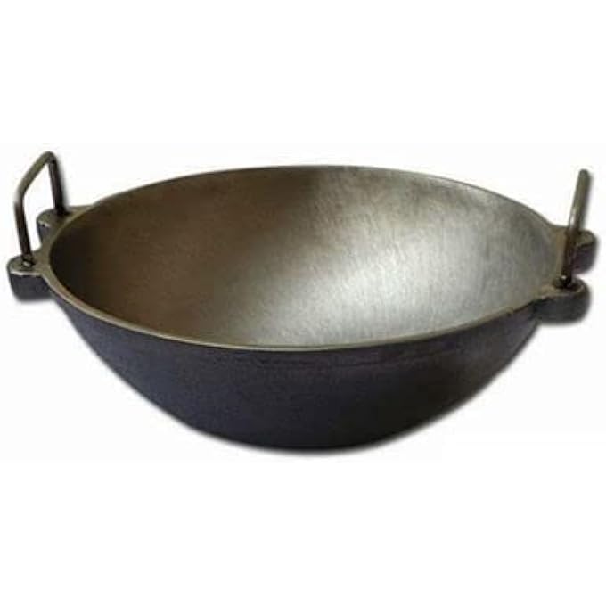 Unity Super Smooth Cast Iron PreSeasoned KadaiKadhai For Cooking And Deep Frying  Loha Kadai  Naturally NonStick 7Inch - Image 2