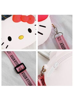 Generic Hello Kitty Silicone Bag, Lovely Hello Kitty Wallet, Cartoon Animal Shoulder Bag, Kitty Cat Purse for Girls Birthday Gifts  - Image 2
