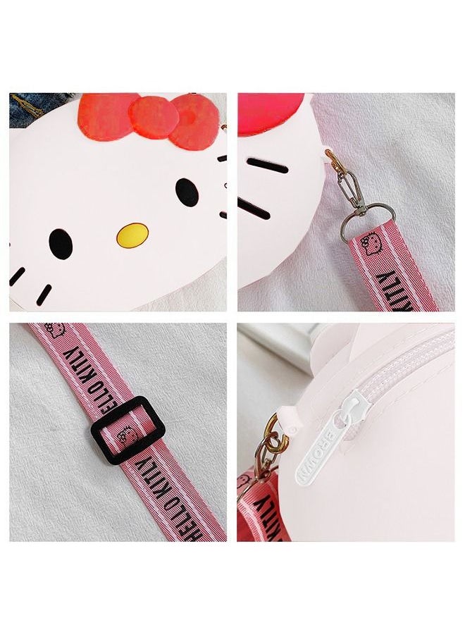 Generic Hello Kitty Silicone Bag, Lovely Hello Kitty Wallet, Cartoon Animal Shoulder Bag, Kitty Cat Purse for Girls Birthday Gifts  - Image 2