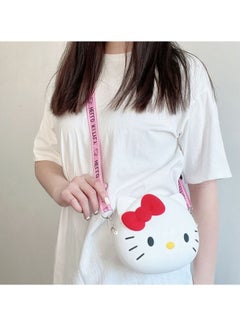Generic Hello Kitty Silicone Bag, Lovely Hello Kitty Wallet, Cartoon Animal Shoulder Bag, Kitty Cat Purse for Girls Birthday Gifts  - Image 4
