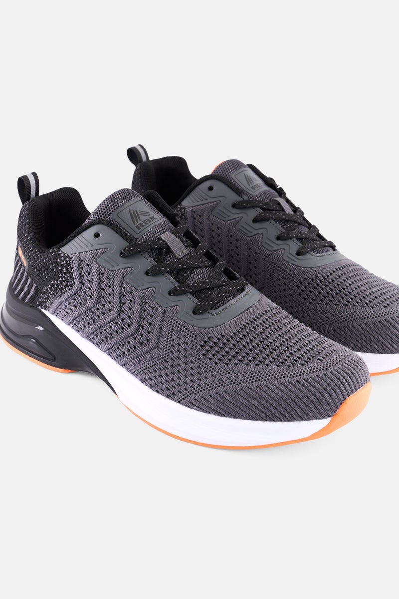 RBX Men Lace Up Outdoor Shoes, Grey - Image 3