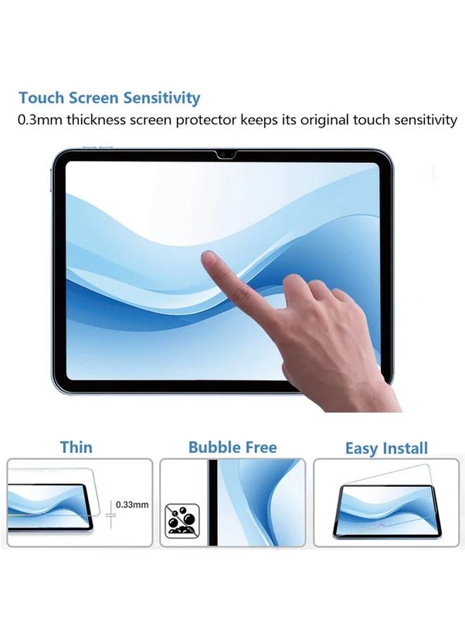 3Pcs Tempered Glass Screen Protector For iPad 11th Gen 2025 Ultra Durable Smooth Surface Anti Fingerprint - Image 5