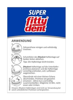 Fittydent Waterproof Denture Adhesive Cushions 20 Strips  - Image 2