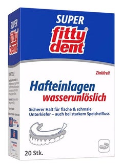 Fittydent Waterproof Denture Adhesive Cushions 20 Strips  - Image 1