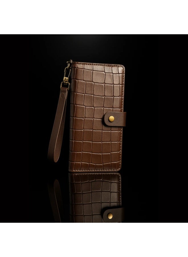Regno Croco Style Leather Wallet - Long Wallet - Image 1
