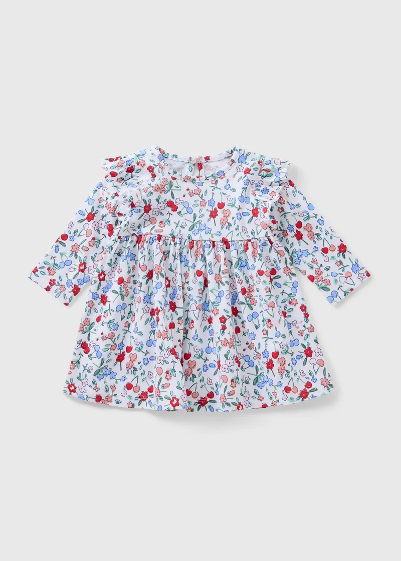 Matalan Baby Multicolour Cherry Floral Dress