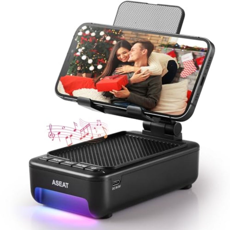 Gifts for Men Him, Cell Phone Stand with Bluetooth SpeakerandLed Color Changing Light, Unique Gifts for Women Dad Her Husband, Cool Tech Gadget Wireless Speaker, Birthday Gifts for Men, Ideal Gifts - Image 1