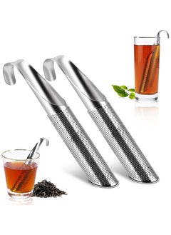 sokany 2 PCS 304 Stainless Steel Tea Strainer, Tea Infuser for Loose Tea, Tea Diffuser, Extra Fine Mesh Steeper to Steep Loose Leaf Tea Herbal Tea Coffee, Long Handle Tea Filter for Rose, Spices (Sliver)  - Image 1