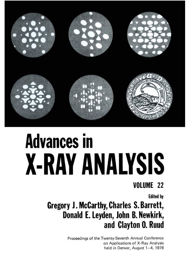 Advances in X-Ray Analysis: Volume 22 