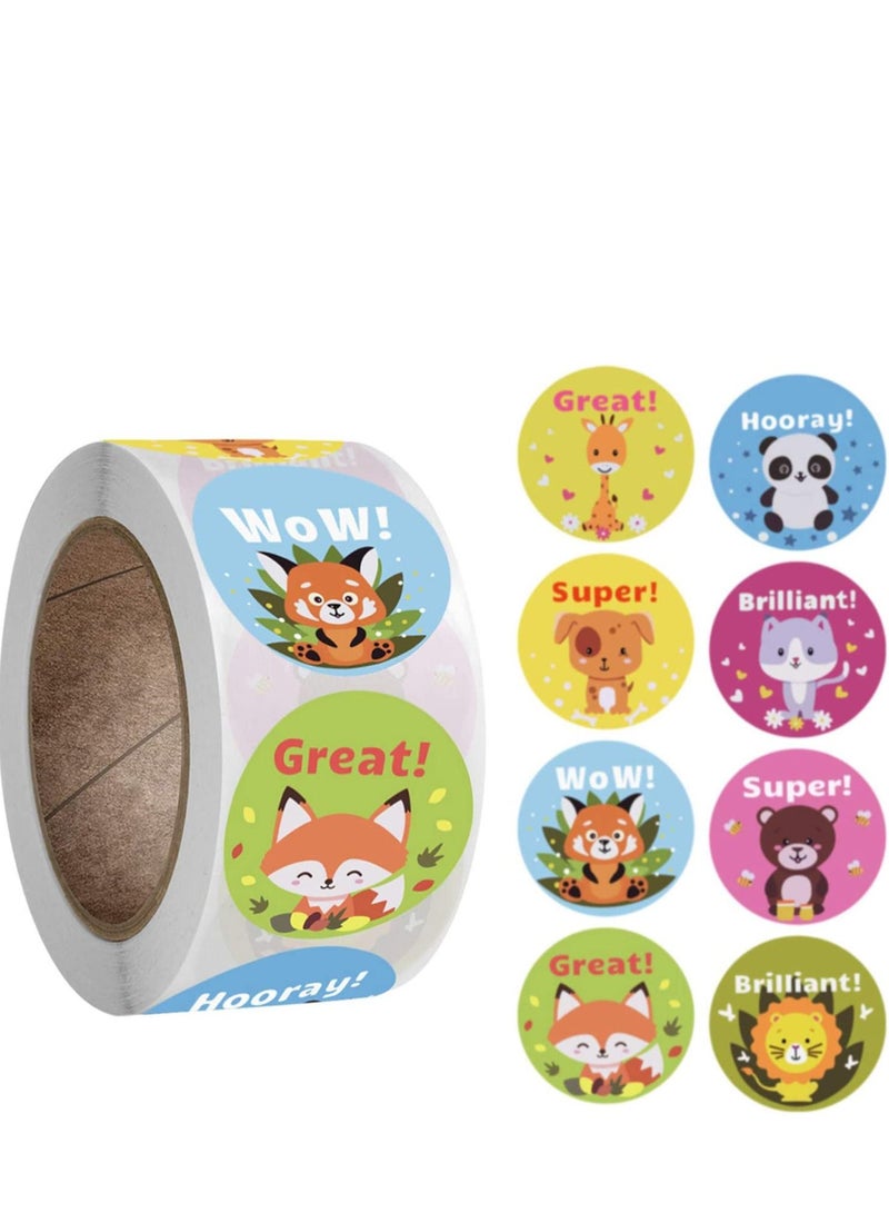 SYOSI Reward Stickers for Teachers, 500 Stickers for Kids in 8 Designs, 1 Inch School Stickers on Sheets. Teacher Supplies for Classroom, Potty Training Stickers, Motivational Stickers - Image 4