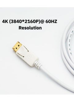 Tortox Tortox 4k@60HZ  Mini DP To DP Cable 1.8 Meter,  Two-Way  Mutual Conversion, Supports Mini DisplayPort and DisplayPort With Digital Signal Transmission, Gold Plated Connectors Macbook Pro/ Macbook Air  - Image 3