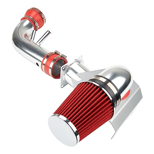 AUTOSITY 3 in. & 3.5 in Cold Air Intake Kit, Aluminum Car Air Intake Pipe Kit for Mustang 1996-2004 V8 4.6L, Red - Image 2