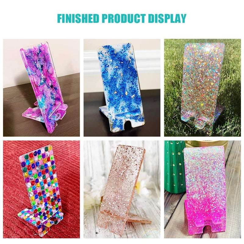 Angel Wings Mobile Phone Stand Silicone Resin Mold Phone Holder Epoxy Resin Moulds Craft Cell Phone Bracket Silicone Mold - Image 5