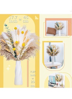 Kutis 116-Piece Natural Pampas Grass Decor 46cm Dried Flowers For Decoration Artificial Flower Bouquet For Flower Arrangements Home Decor Boho  - Image 4