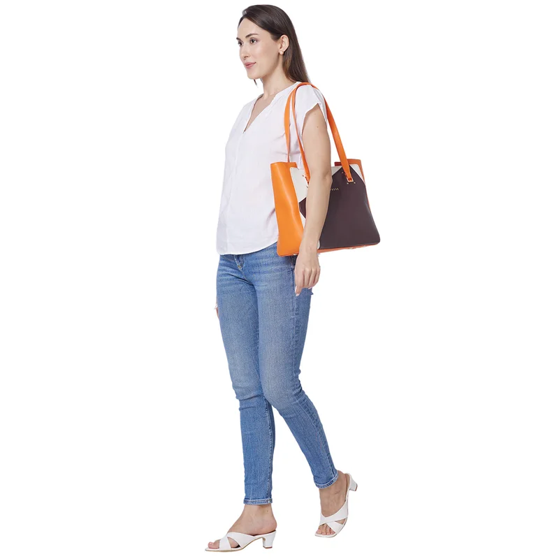 CAPRESE RUTH TOTE LARGE BROWN
