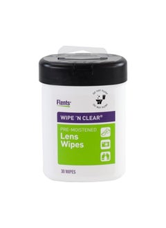 Wipe 'n Clear Lens Cleaning Wipes Canister, Anti-Streak, Fast Drying, 30 Wipes