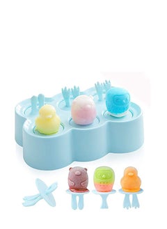 Ice Lolly Moulds Silicone, Mini Animal Popsicle Mold for Children, Ice Pop Moulds, Popsicle Maker Set, LFGB Certified BPA Free Ice Cream Moulds, for Baby Kids DIY Popsicle Homemade