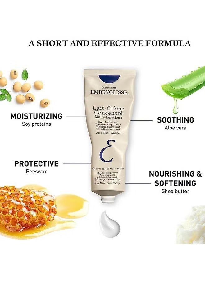 Embryolisse - Lait Creme Concentre Multi Fonctions Moisturizer Cream 75ml, Help To Brighten The Skin and Decrease Redness, Natural Moisturizing Cream For All Skin Types, Recommend To Be Used Before Makeup - Image 1