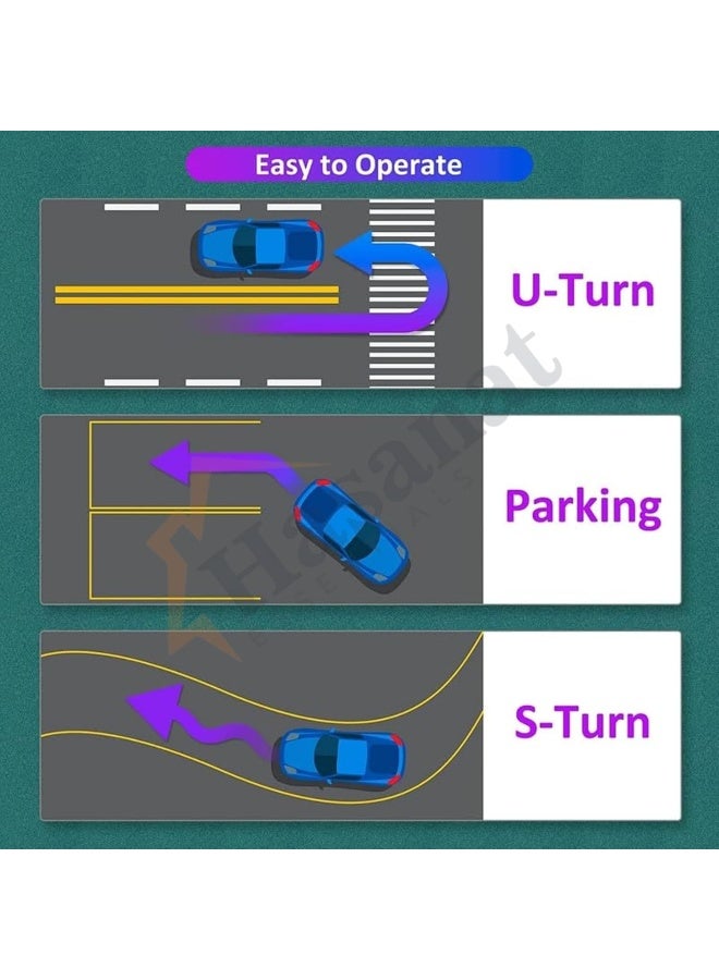 Hasanat Essentials Car Steering Wheel Power Holder Knob Spinner 360Â° Rotation Driving Steering Wheel Knob (Black) - Image 3