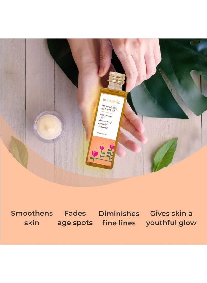 Auravedic - Firming Anti Aging Oil 100Ml Anti Aging Serum For Women With Avocado Oil/Grapeseed Oil For Face/Body/Firms/For Men/Skin Tones Women (Paraben Free) - Image 1