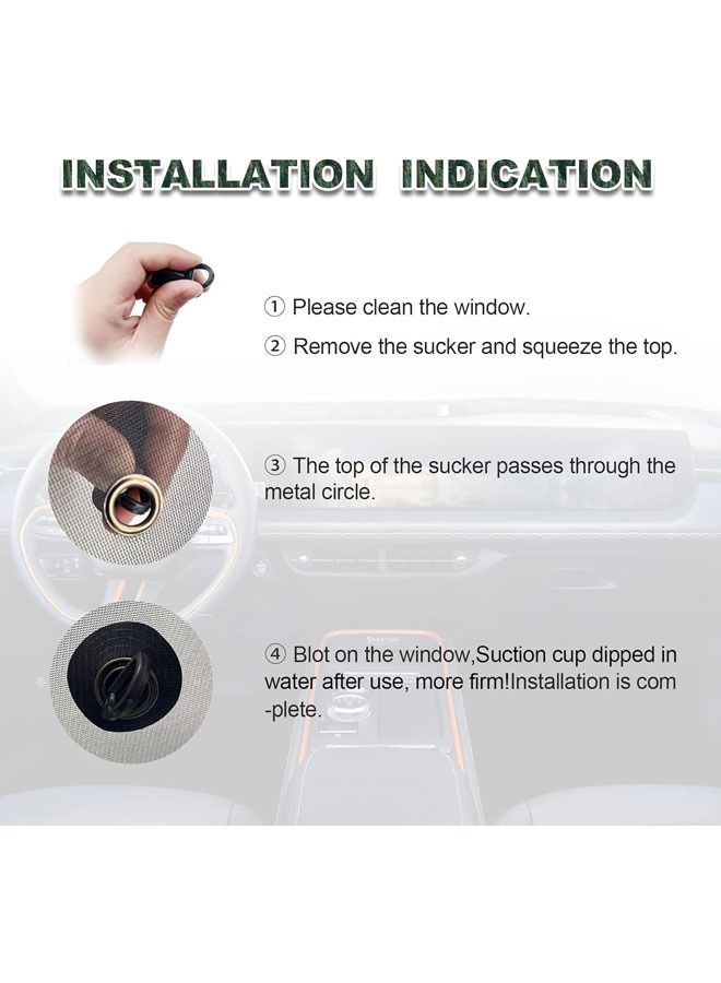 عبوتان من ظلال نافذة السيارة العالمية، مظلة شمسية ملتصقة لنوافذ السيارة وهج الشمس والأشعة فوق البنفسجية لحماية طفلك من الشمس في نافذة السيارة الجانبية للطفل تحجب أكثر من 98% من الأشعة فوق البنفسجية الضارة - Image 5