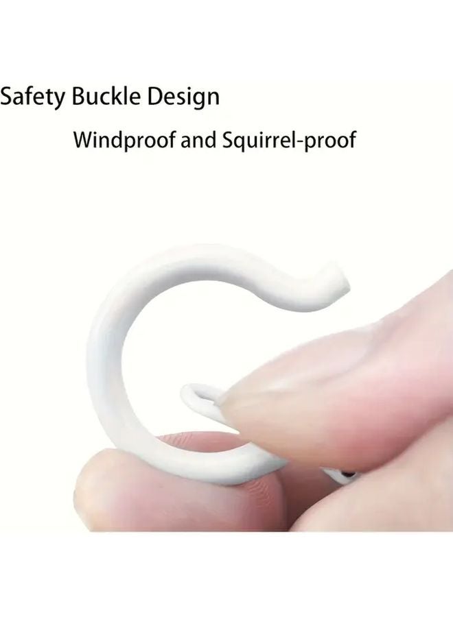 25 Pcs Q Hooks With Safety Buckle Heavy Duty Screw Fixed For Plants Lights Indoor Outdoor - Image 5