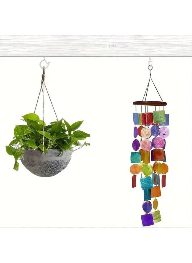 25 Pcs Q Hooks With Safety Buckle Heavy Duty Screw Fixed For Plants Lights Indoor Outdoor - Image 3