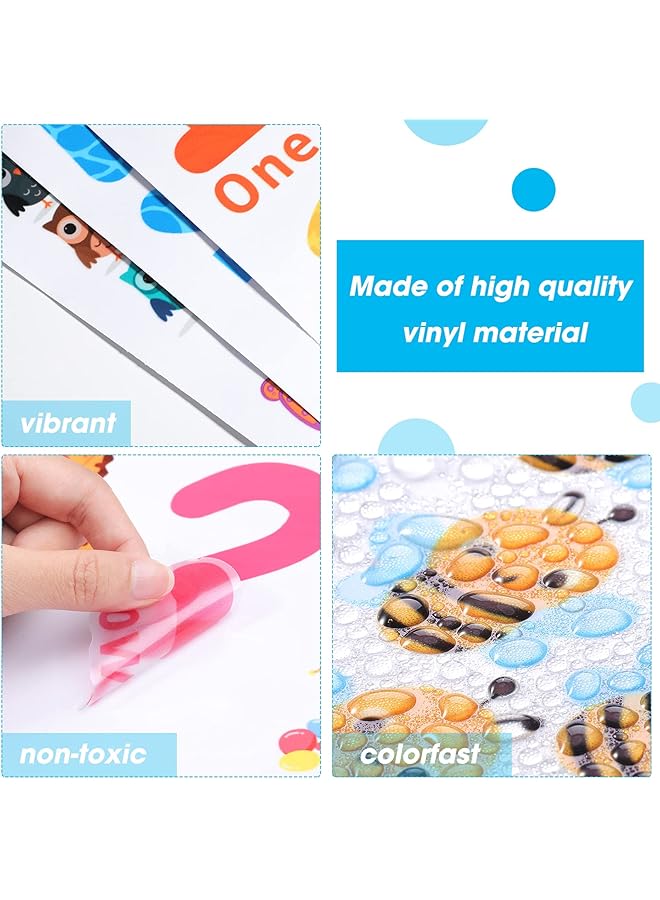 إيروريكس ملصقات حائط رقمية للأطفال ملصقات رقمية أبجدية 123 ملصقات حائط قابلة للتقشير واللصق ملصقات حائط رقمية للحيوانات ملصقات تعليمية للفصول الدراسية للأطفال وغرفة نوم الحضانة وغرفة المعيشة وغرفة اللعب - Image 3