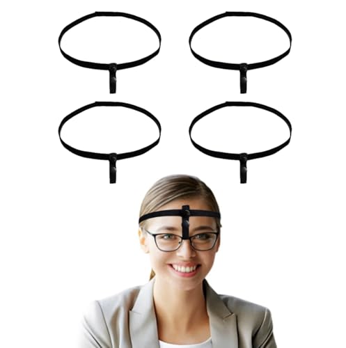 Toeloioh 4Pcs Rhinoplasty Glasses Holder with Attachable Glasses Eyeglasses Suspension Strap; Elastic Headband Eyeglass Holder for Nasal Surgery/Rhinoplasty/Septoplasty/Nose Recovery - Image 1