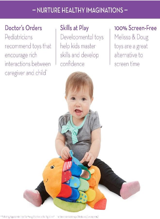 Melissa & Doug - Melissa & Doug Flip Fish Soft Baby Toy - Flip Fish Baby Toy, Tag Toys For Babies, Tummy Time Toys, Taggies For Babies, Sensory Toys For Infants - Image 1
