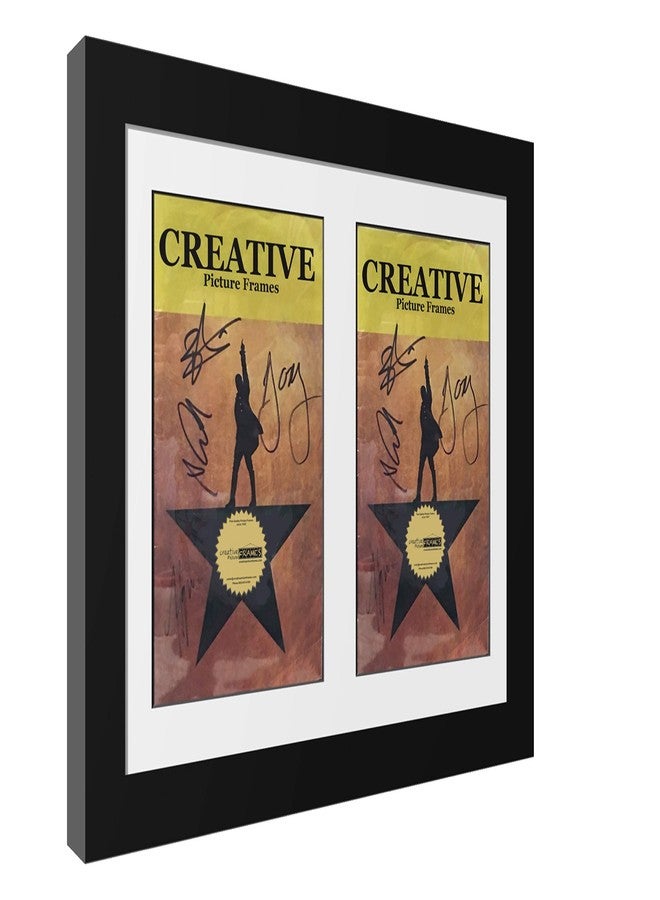 Creative Picture Frames 11"x 14" Black Double Theatre Bill Frame and White Matting with Installed Hanger and Stand (Theatre Bill Not Included) - Image 3
