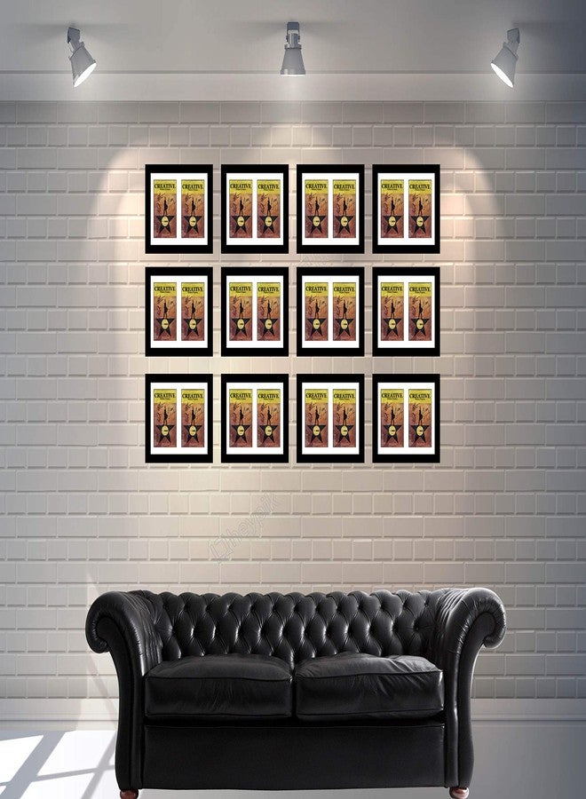 Creative Picture Frames 11"x 14" Black Double Theatre Bill Frame and White Matting with Installed Hanger and Stand (Theatre Bill Not Included) - Image 4