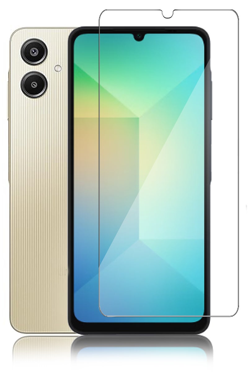 واقي شاشة زجاجي مقوى كامل الشاشة لهاتف Samsung Galaxy A06 - شفاف  - Image 1