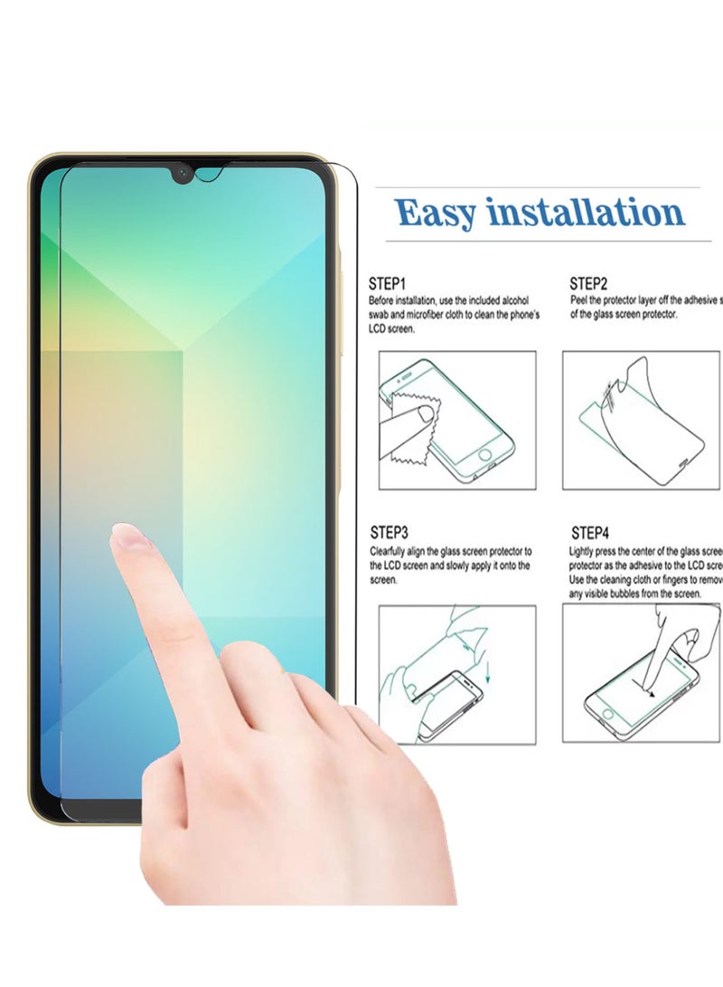 Full Screen Tempered Glass Screen Protector For Samsung Galaxy A06-Clear - Image 4