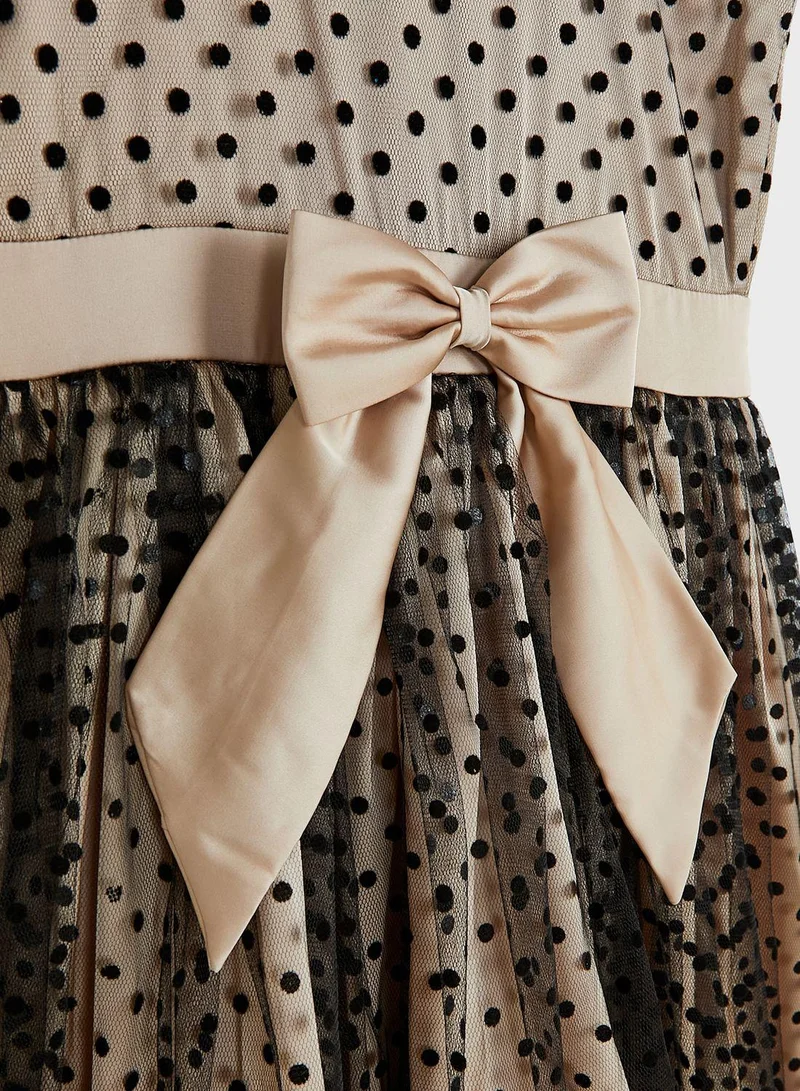 Little Golden Apple Polka Dot Tulle Dress