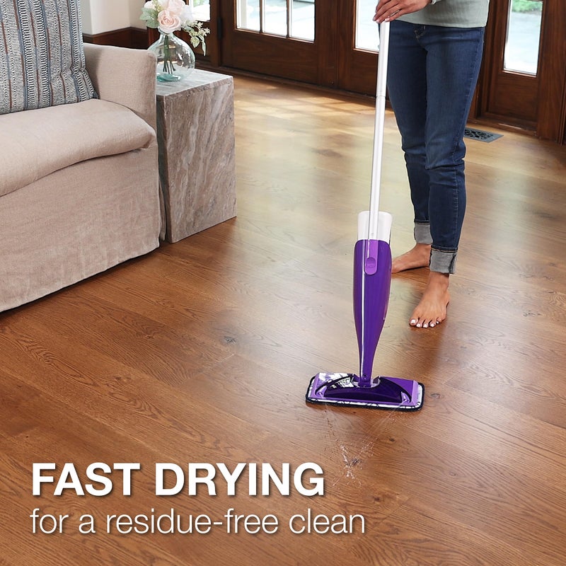 Bona Hardwood Floor Cleaner Bottle for use with Swiffer WETJET Spray Mop, makes 64 Fl Oz - Includes Filled Bottle + Concentrate Refill for Wood Floor Cleaning - Image 4