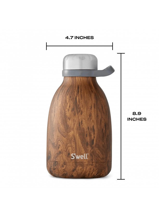 S'well S'well Stainless Steel Roamer Bottle - 40 Fl Oz - Teakwood - Triple-Layered Vacuum-Insulated Containers Keeps Drinks Cold for 40 Hours and Hot for 18 - with No Condensation - BPA Free Water Bottle  - Image 4