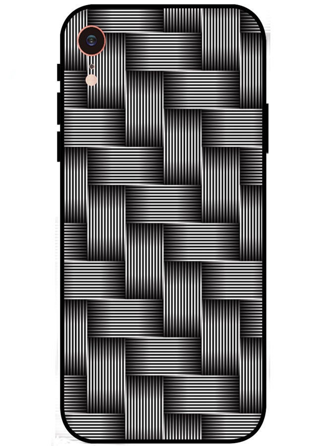 EYE CATCH Protective Case Cover For Apple iPhone XS Max Black & White Lines - Image 1