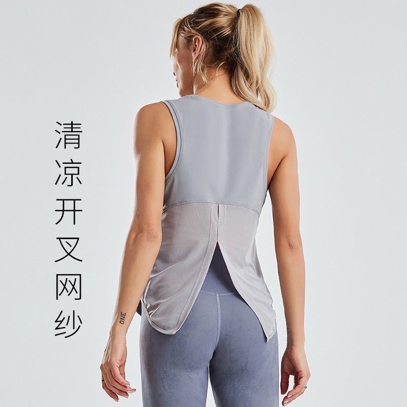 Women's Sleeveless Quick-Dry Yoga Tank Top - Image 3