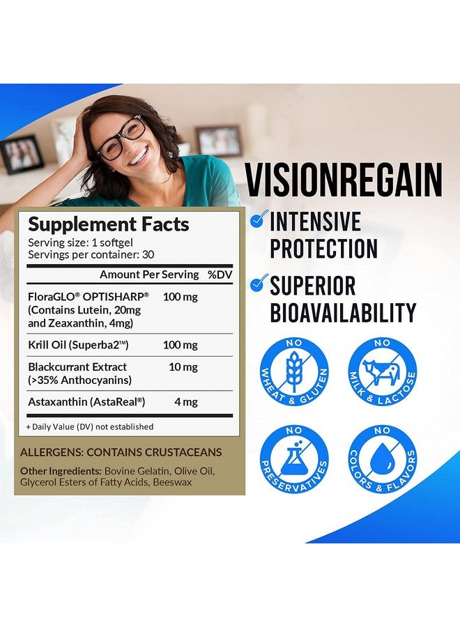 LABO Nutrition VisionREGAIN - Smart Liposomal Delivery, up to 8X Higher Absorption, 20mg FloraGLO Lutein, zeaxanthin, Superba Krill, AstaReal Astaxantin, Supports Vision Health, 30 softgels - Image 5