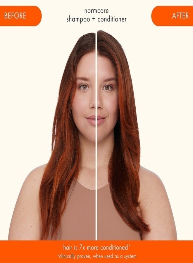 أميكا بلسم أميكا نورمكور سيجنتشر - بلسم مرطب ومغذي يومي بزيت جوز الهند وزبدة الشيا ونبق البحر لشعر ناعم ولامع ومتوازن - 275 مل / 9.2 أونصة ، نباتي وخالي من القسوة - Image 2