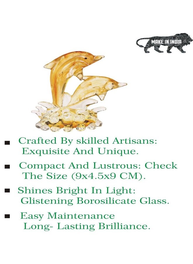 AFAST Handmade Crystal Mother Dolphin with Baby Figurine – Decorative Showpiece - Image 4