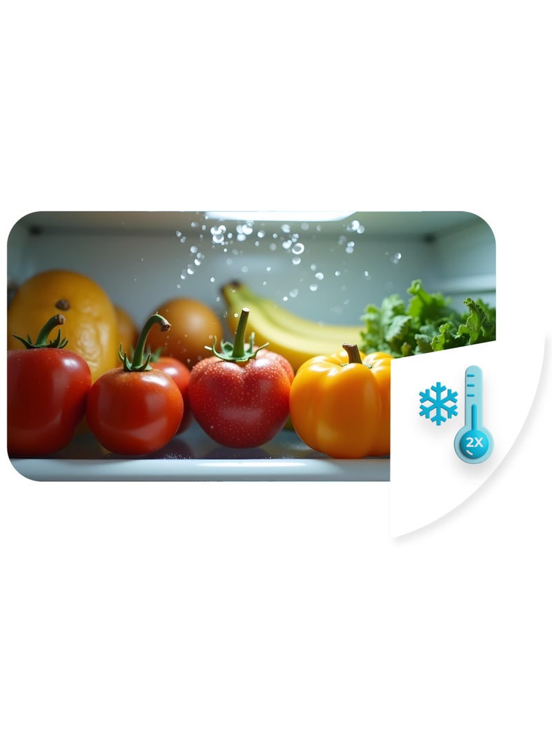 UNIONAIRE Yun-Air 420-Liter No Frost Refrigerator, Digital, Black, URN-500DLVLSA-DBSRBM - Image 4